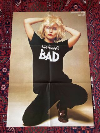Blondie Poster Warhol Bad Deborah Debbie Harry 1981 23 X 35