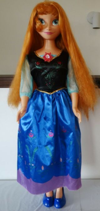 Disney Frozen My Size Princess Anna Doll Over 3 Feet 38 " Tall