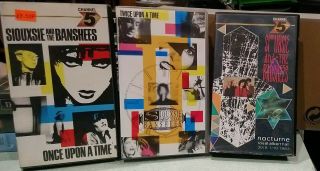 Siouxsie And The Banshees Once & Twice Upon A Time & Nocturne Live Vhs Rare Set