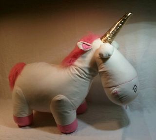 Huge 45 " Fluffy Unicorn Plush Agnes Despicable Me 2 Minions Toy Fair Prize Large