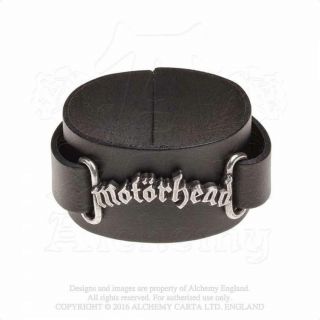Alchemy Rocks - Motorhead - Logo Leather Wriststrap Metal Lemmy
