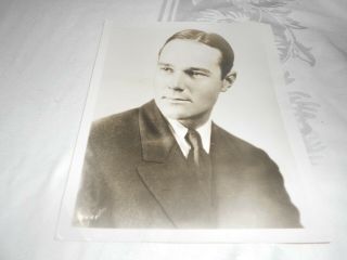 William Haines Promo Photo With Info On Back
