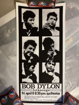 Bob Dylan Dylon 1965 Show Poster (2nd Ed) Signed By Bob Masse Rare Misprint