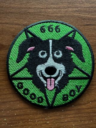 As Seen On Adult Swim Promo Mr Pickles 2.  5” Patch Good Boy 666