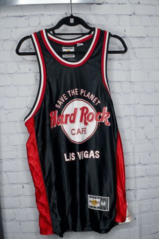 Hard Rock Cafe Las Vegas Save The Planet Authentic Basketball Shirt Jersey S/m