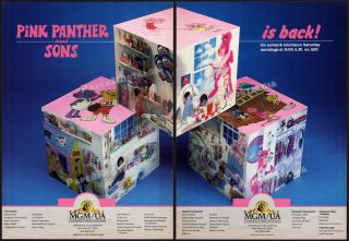 Pink Panther And Sons_original 1986 Trade Print Ad / Toy License Promo / Poster