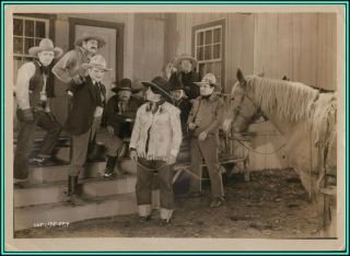 Walter Miller & J.  P.  Mcgowan In " The Red Rider " Series - Photo 1934