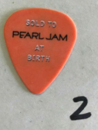 Pearl Jam Pick Stone Gossard " To Pearl Jam At Birth " Guitar Pick (2)