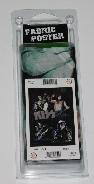 Kiss Band Concert Collage Tapestry Fabric Poster 30x40 Gene Paul Eric Tom