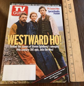 Rare Large Cable Edition Tv Guide June 5 - 11 2005 Into The West Steven Speilburg