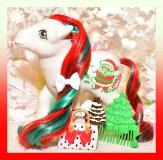 ❤️my Little Pony Mlp G1 Vtg 1984 Merry Treats Xmas Comb Santa Claus❤️