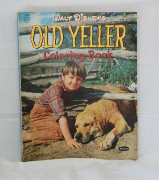Walt Disney,  Old Yeller Coloring Book,  1957