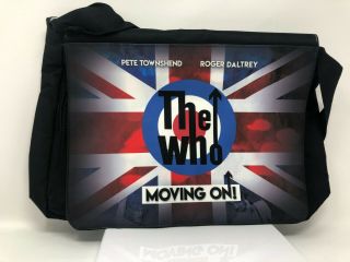 Rare The Who " Moving On " Tour Laptop / Book Bag Vip Exclusive W/ Signed Poster