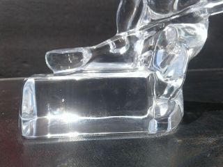 Vintage Orrefors Sweden Crystal Art Glass Foundryman Worker Figurine Paperweight 3