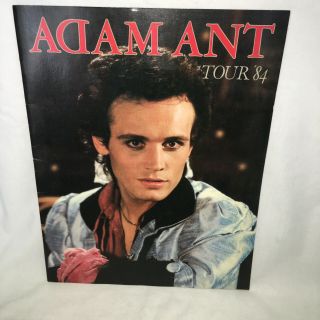 Cool Adam Ant 1984 Strip Tour Concert Program,  14 ",  Sexy Pictures