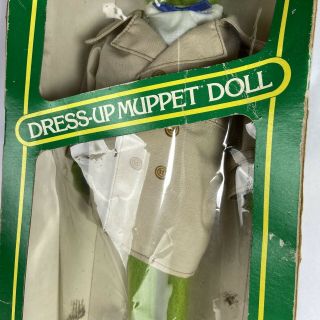 Vintage 1981 Fisher - Price Jim Henson Kermit The Frog Dress - Up Muppet Doll 857 3