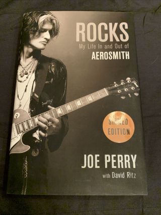 Joe Perry Signed Autographed Rocks Aerosmith