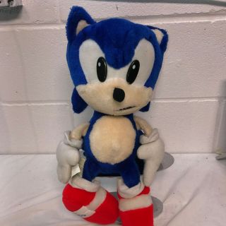 Sega Sonic The Hedgehog Plush Stuffed Toy Tomy 35cm 13 " Vintage Very Rare 1991