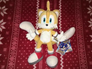 Official Sega Prize Europe 15” Tails Sonic Plush Toy Doll Uk