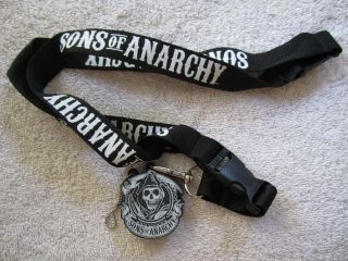 Sons Of Anarchy 2014 Sdcc Comic - Con Promo Key Fob Lanyard & 2 Gb Usb Flash Drive