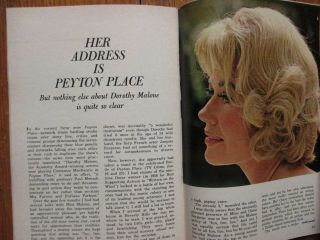 March 20 - 1965 Tv Guide (peyton Place/dorothy Malone/anne Bancroft/charles Lane)