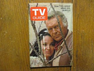 Aug.  23,  1969 TV Guide Maga (THE HIGH CHAPARRAL/LEIF ERICKSON/JACK DEMAVE/LASSIE 3