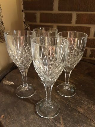 Dublin Shannon Crystal By Godinger Set Of 4 Goblets