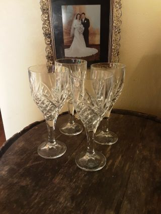 Dublin Shannon Crystal by godinger set of 4 goblets 2
