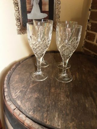 Dublin Shannon Crystal by godinger set of 4 goblets 3