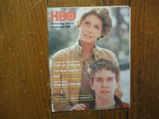 1981 Hbo Tv Mag (mary Tyler Moore/ordinary People/brooke Shields/the Blue Lagoon