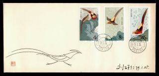 Dr Who 1979 Prc China Fdc Golden Pheasants C224225