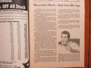 Oct.  11,  1981 Lancaster Pa TV Week Mag (JAMES GARNER/BRET MAVERICK/JACLYN SMITH) 3