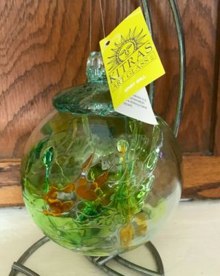 Kitras Art Glass Decorative Spirit Ball,  6 - Inch,  Light Green