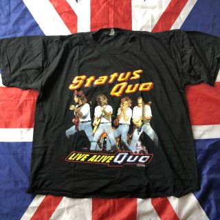 Status Quo Live Alive 1992 Tour Tshirt Size Xl