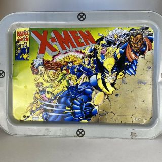 Vintage 1994 X - Men Metal Tv Lap Tray Marvel Comics 1994 Wolverine Storm