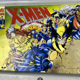 Vintage 1994 X - Men Metal TV Lap Tray Marvel Comics 1994 Wolverine Storm 2