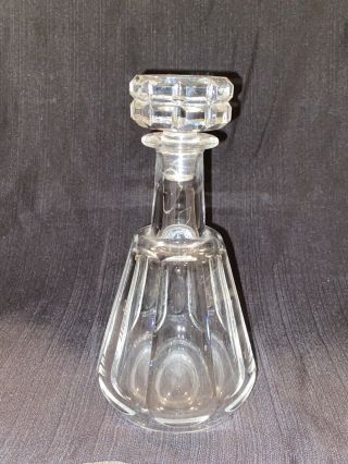 BACCARAT Crystal TALLYRAND Decanter & Faceted Stopper 2