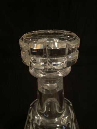 BACCARAT Crystal TALLYRAND Decanter & Faceted Stopper 3