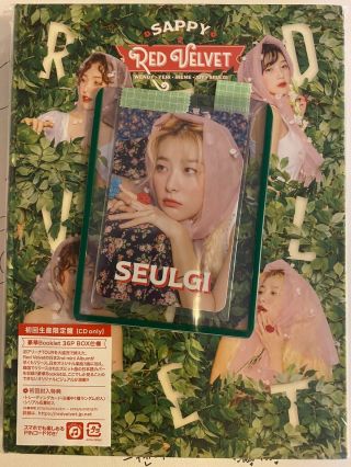 Red Velvet Japan 2nd Mini Album Sappy With Seulgi Photocard /us Seller/