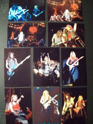 Iron Maiden 1982 Beast On The Road Tour Photos X12 6x4 Nwobhm London