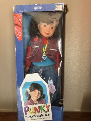 Vintage 1984 Galoob 18 " Punky Brewster Doll Box - W/