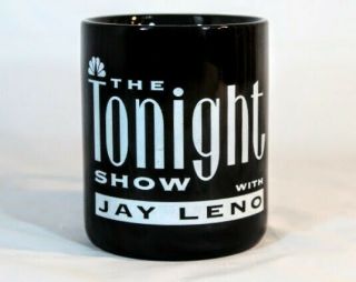 The Tonight Show With Jay Leno Black Guest Coffee Mug Cup Tv Late Night Talk