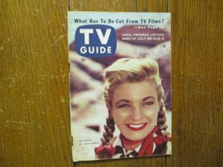 July 28,  1956 Tv Guide (gail Davis/annie Oakley/sandy Wirth/john Nesbitt/ted Mack