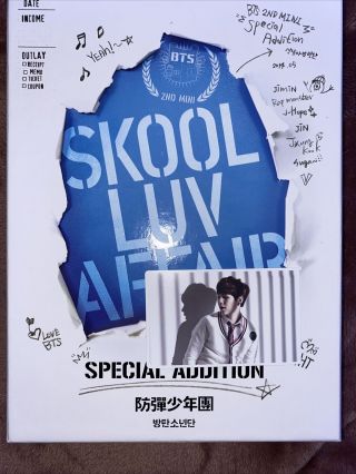 Bts Skool Luv Affair Special Addition Suga Official Photocard