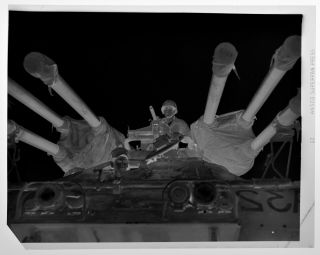 BW Negative/Print Photo 4x5 - Bonanza Michael Landon Marine Photo - Tank - 1950s - BNZA 2