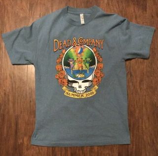 Dead And Company 2018 Official Summer Tour T - Shirt M Bears Steal Your Face