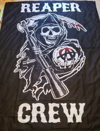 Sons Of Anarchy Reaper Crew Flag/banner/poster Huge 5x7 Ft