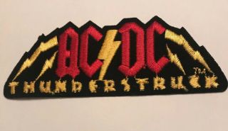 Patch Ac/dc " Thunderstruck " Heavy Metal Rock And Roll Band Vintage Rare Htf