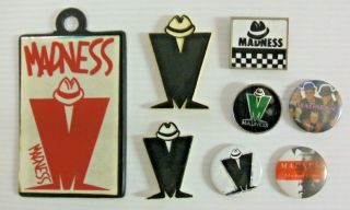 Madness,  Nutty Boys & Specials: 22 Vintage Button Pin Badges Ska 2 - Tone 1979/80s 3