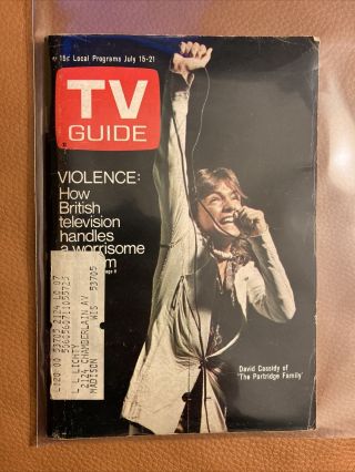 1972 TV Guide David Cassidy - Partridge Family 2